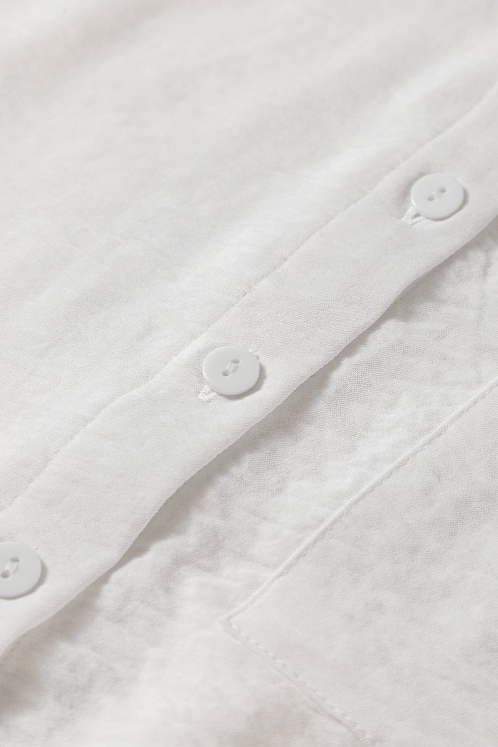 Women's Pure Color Patch Pocket Button-Up Shirt