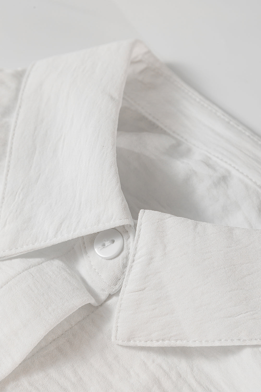 Women's Pure Color Patch Pocket Button-Up Shirt