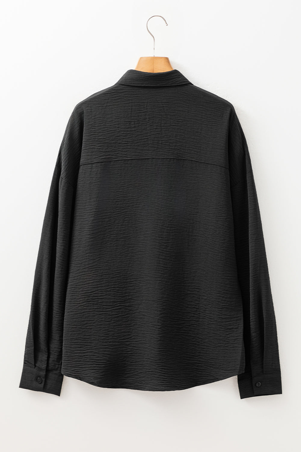 Women's Pure Color Patch Pocket Button-Up Shirt